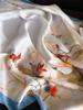 New Women's Vintage Versatile Thin Satin Scarf Floral Print Hairband Spring Autumn Small Square Scarf for Tying Hair And Bags