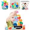Wooden Animal Stacking Blocks Educational Toy For Baby Cognitive Development And Early Learning