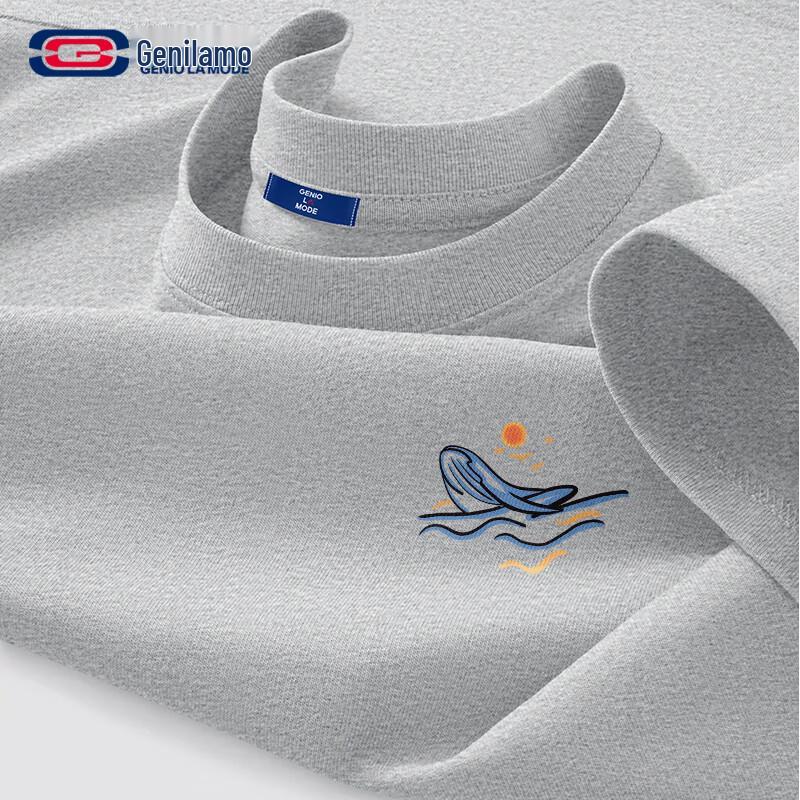 GENIOLAMODE Men's Loose Fit Cotton Graphic T-Shirt