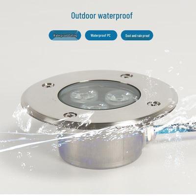 Luz LED Subaquática de Aço Inoxidável Embutida