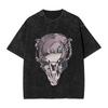Hot Sale Call of The Night Nazuna Graphic Print Retro Washed TShirts Mens Women Crewneck Cotton Tees Streetwear Oversized Tops