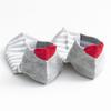 Chic Cute 3D Red Love Heart Heel Striped Short Ankle Socks Funny Girls' Happy Fresh Fashion Summer Literary Sokken Dropship