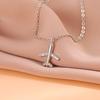 Fashion Exquisite Airplane 925 Sterling Silver Plane Clavicle Chain Necklaces