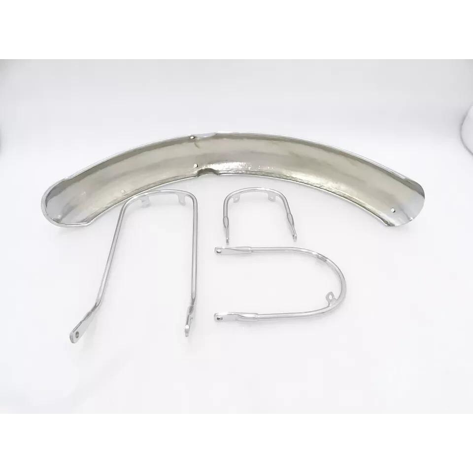 TRIUMPH T-140 BONNEVILLE PARAFANGO ANTERIORE CROMATO CON SUPPORTS |Adatto Per