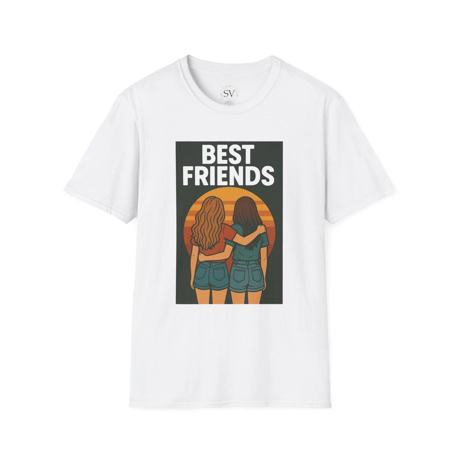 Best Friends Forever Unisex Softstyle T-Shirt-Perfect Gift for Her-Summer Wear M