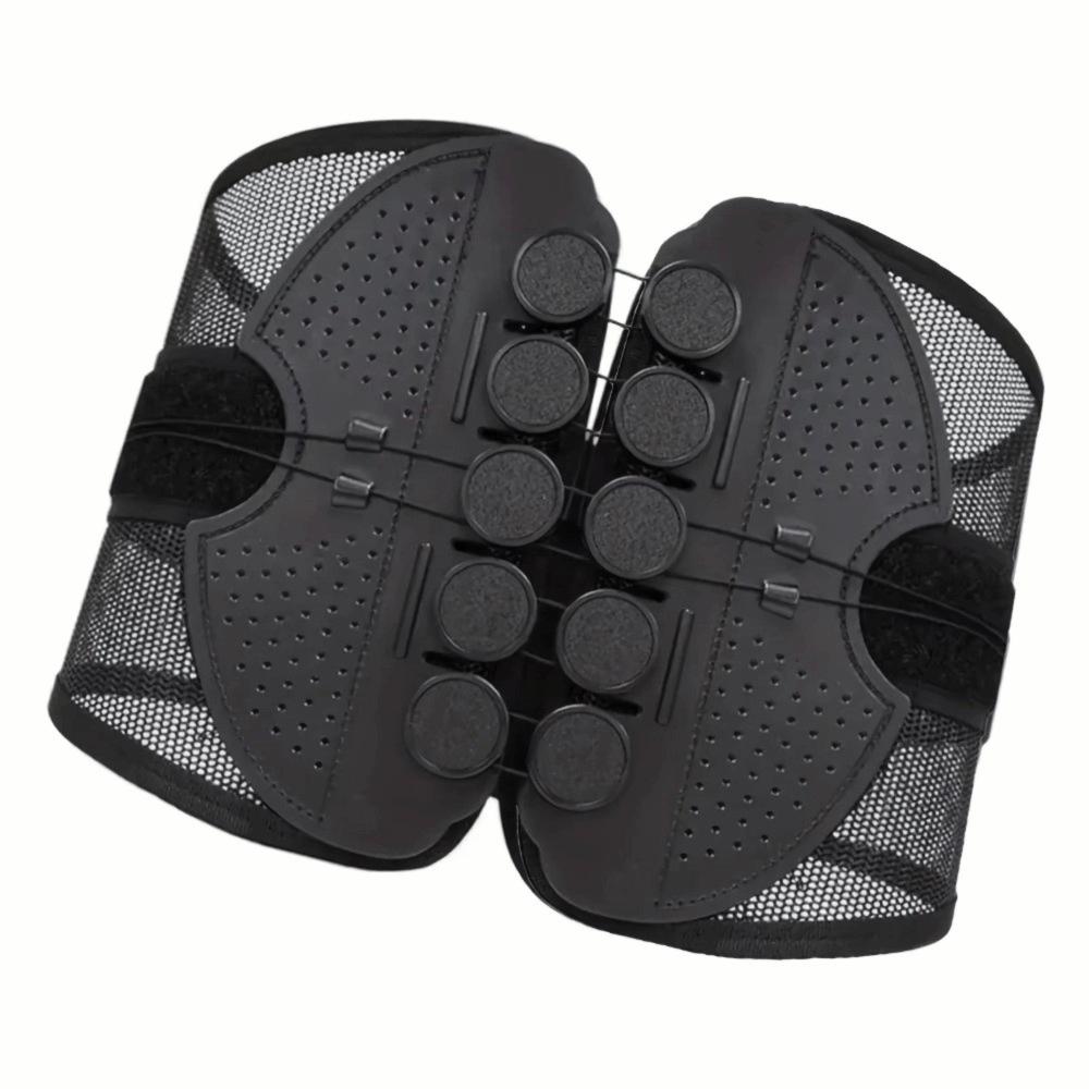Breathable Mesh Lumbar Support Wrap Double Drawstring Waist Protector Back Brace  Outdoor Hiking