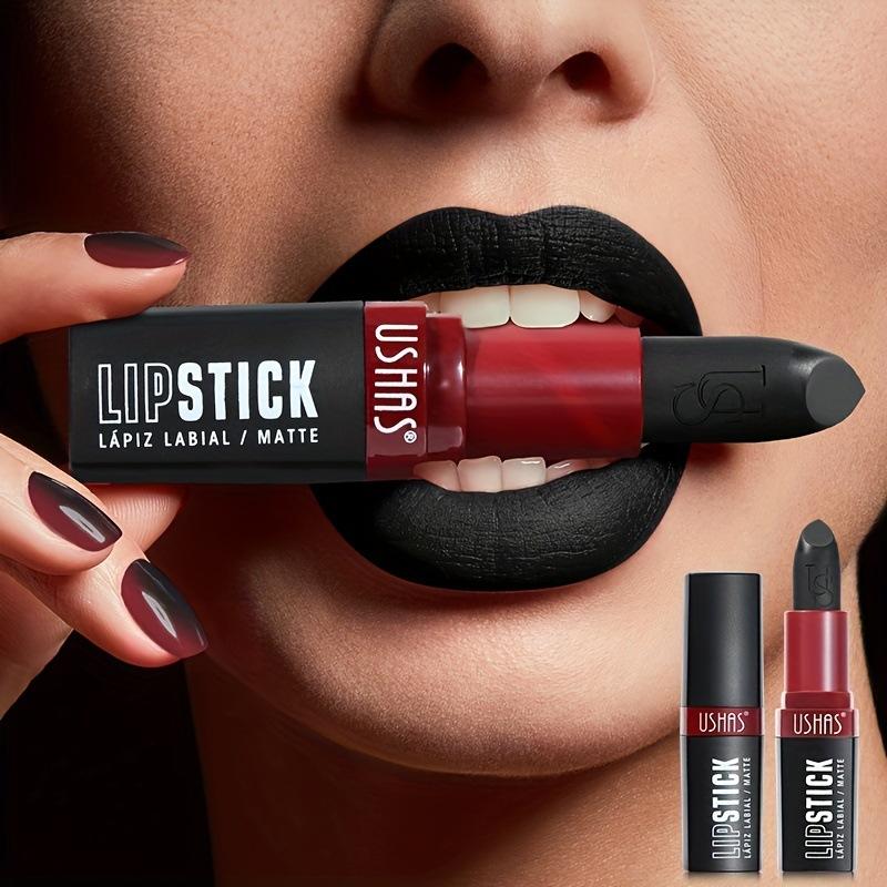 Black Waterproof Lipstick with Long-lasting Effect for Charming Queen’s Lip Contouring and Beautification
