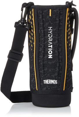 Thermos Replacement Sports Bottle with Handy Black Orange FHT-1001F Pouch, (BKOR)