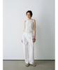 Ninnis Two-Tuck Curved Pants (White)