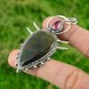 Pear Bloodstone Gemstone Pink Tourmaline 925 Sterling Silver New Pendant Jewelry