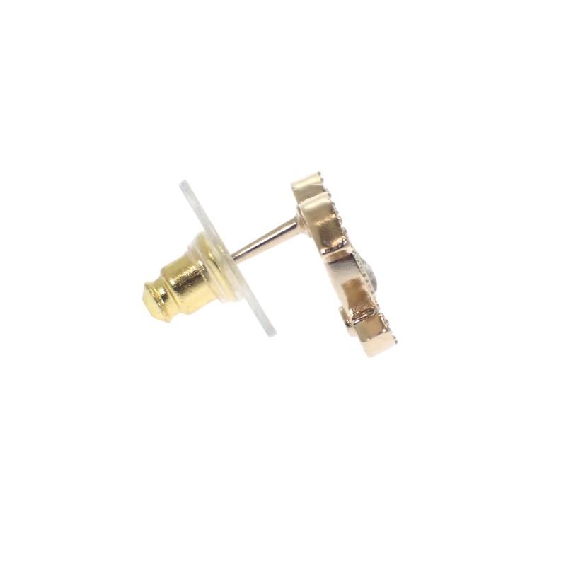CHANEL  ABG248_B21750_U3283 Pierce gold metal Women