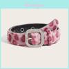Plush Leopard Print Wide Belt With Metal Buckle For Women Fashion Accessories