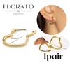 Perforation 925 Silver Ear Needle Minimalist Hoop Earrings Metallic Gold Earrings For Women CZ Fashion Jewelry
