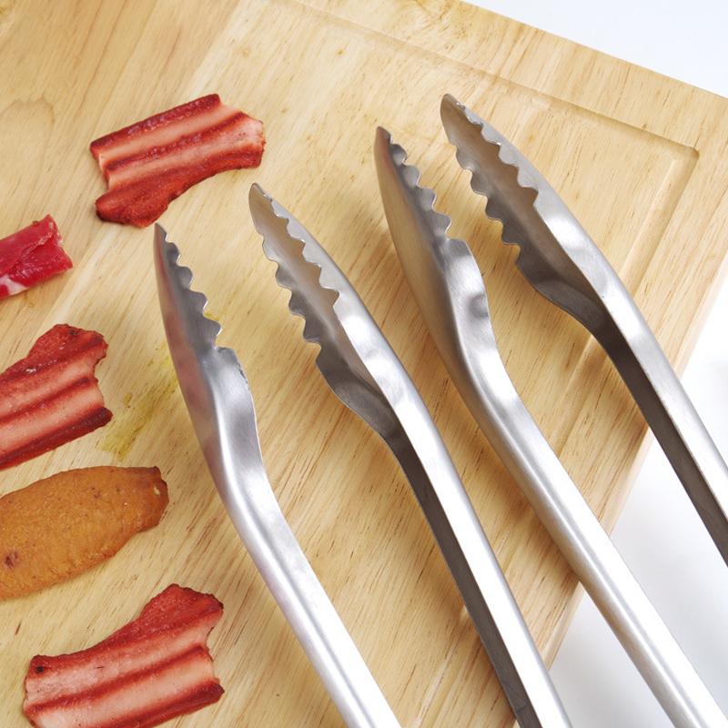 18 Zoll professionelle, extra lange Zange mit Griffen aus Akazienholz, robuste Grillzange