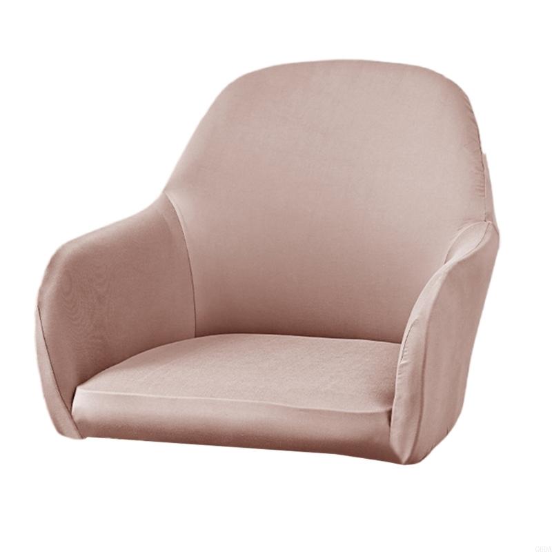 

1pc Durable Seats Chair Cover Water Resistant for Curveds Back Chairs розовый