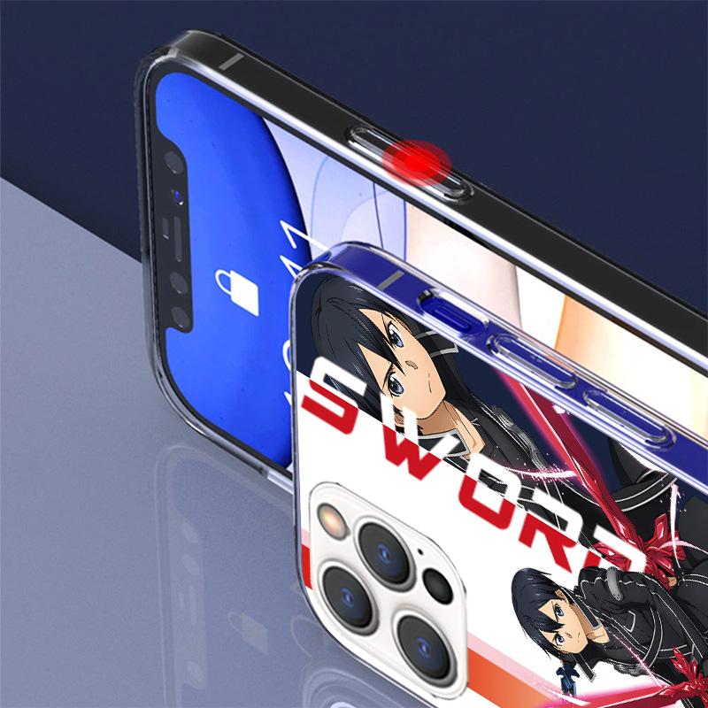 Anime Sword Art Online SAO Phone Case For iPhone 17 Air 16 Pro Max 16E 15 + 14 Plus 11 12 13 Mini 7 8 SE Gift Print Cover Fundas