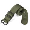 Weave Nylon Strap Gold Silver Black Ring Buckle Ribbed Watchband 18mm 20mm 22mm 24mm for Omega Military Braid Sport Men Bracelet