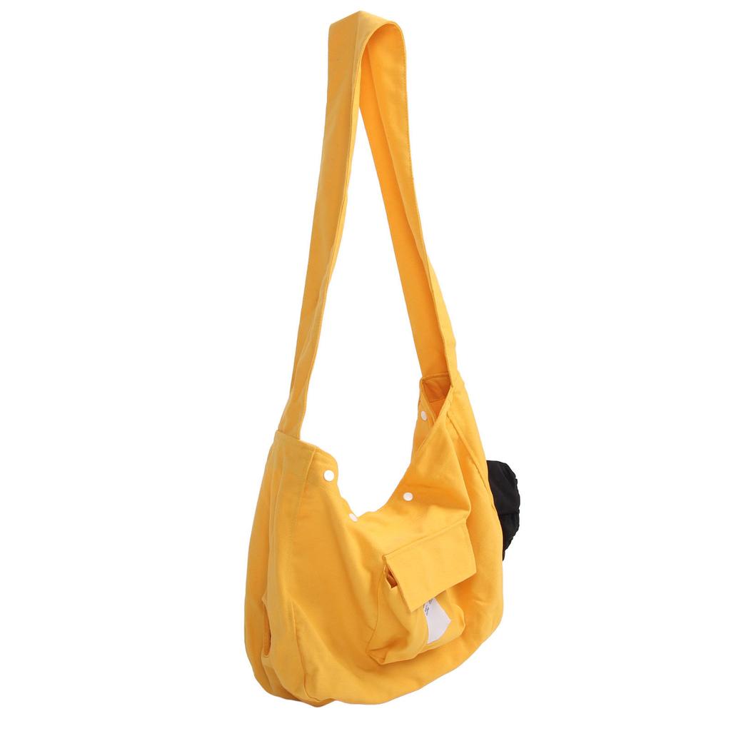 Portabebés tipo bandolera para gatos Transpirable Gran capacidad Bolso bandolera para hombro para mascotas Lona Bolso para gatos perros para