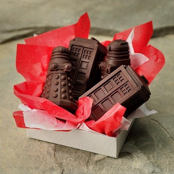 Tardis and Dalek Dr Who Ice Cube Tray Chocolate Mold