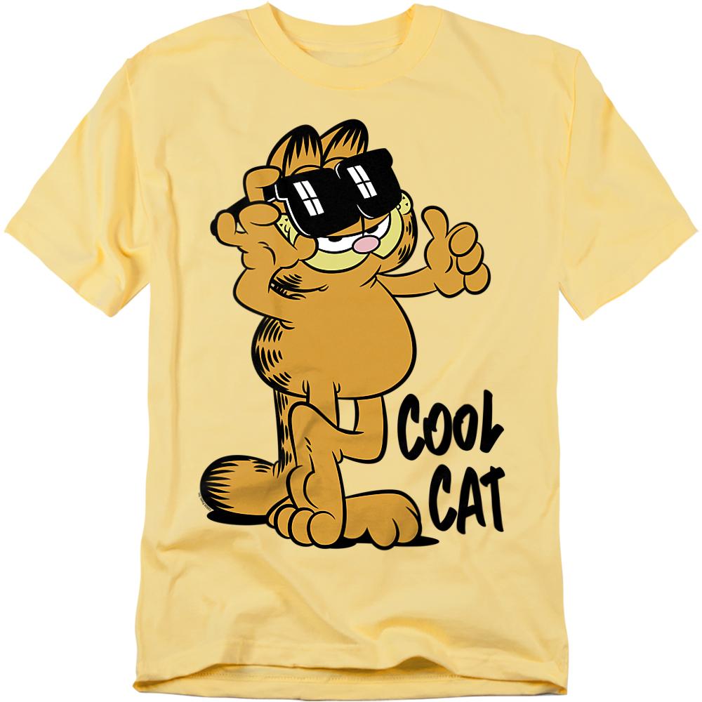 Garfield Mens Cool Cat T-Shirt XL banaan gele kleur