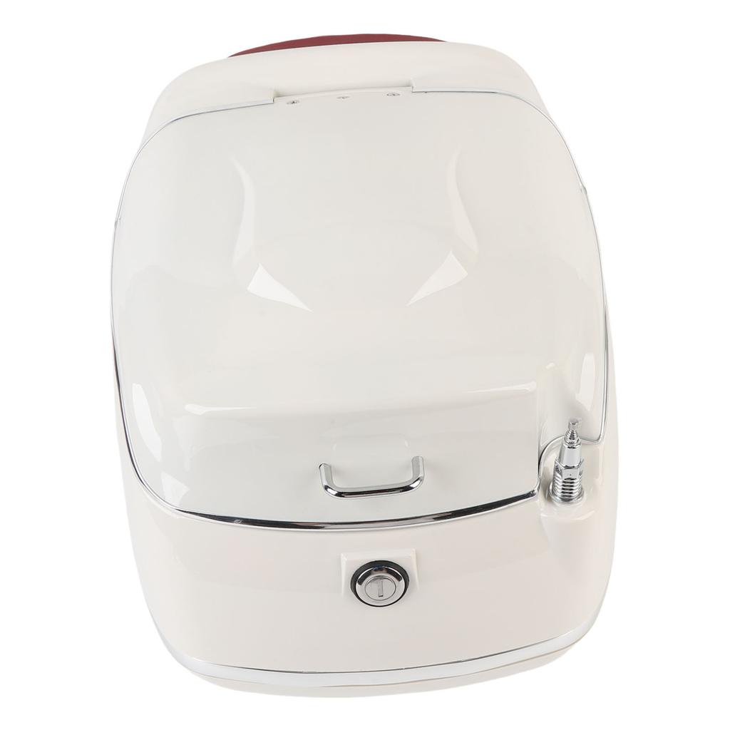 38L Motorcycle Top Box Waterproofing Universal Fit with Key Lock Base Plate Motorcycle Luggage Trunk Tail Storage