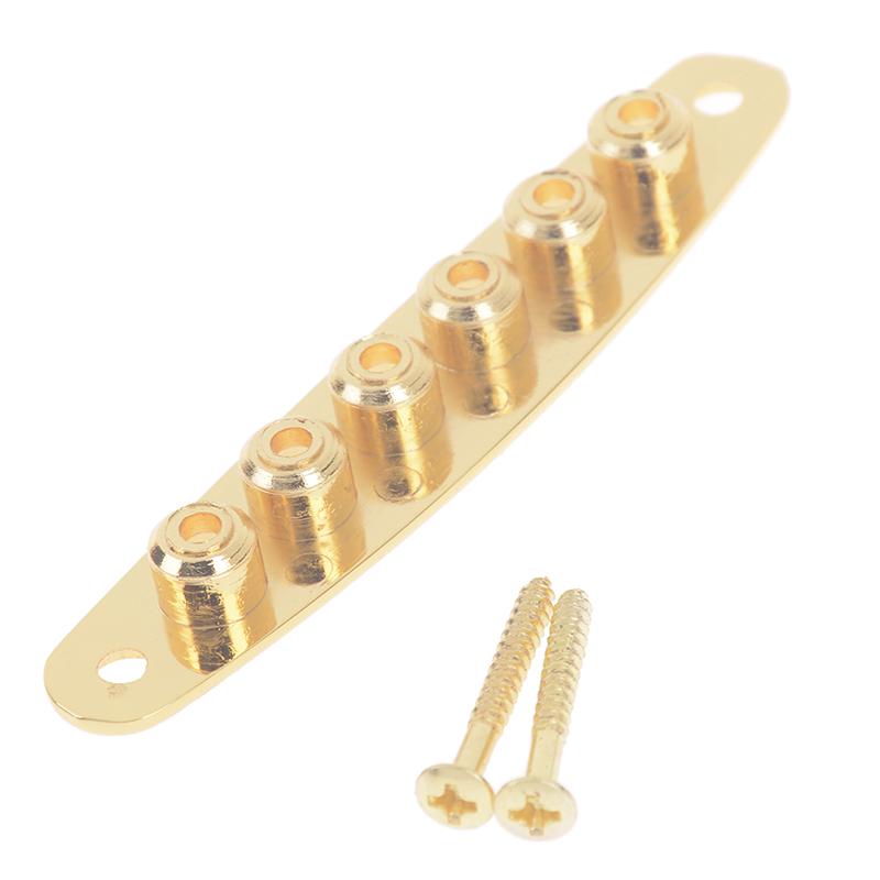 1 Stück Gitarrenbrücke String Thru Body Ferrule Buchse Platte Gitarrenzubehör