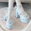 Shoes for Women Sweet Cute Japanese JK Thick Sole Lolita Shoe Platform Mary Jane Shoe Trend High Quality Lady High Heels Tacones