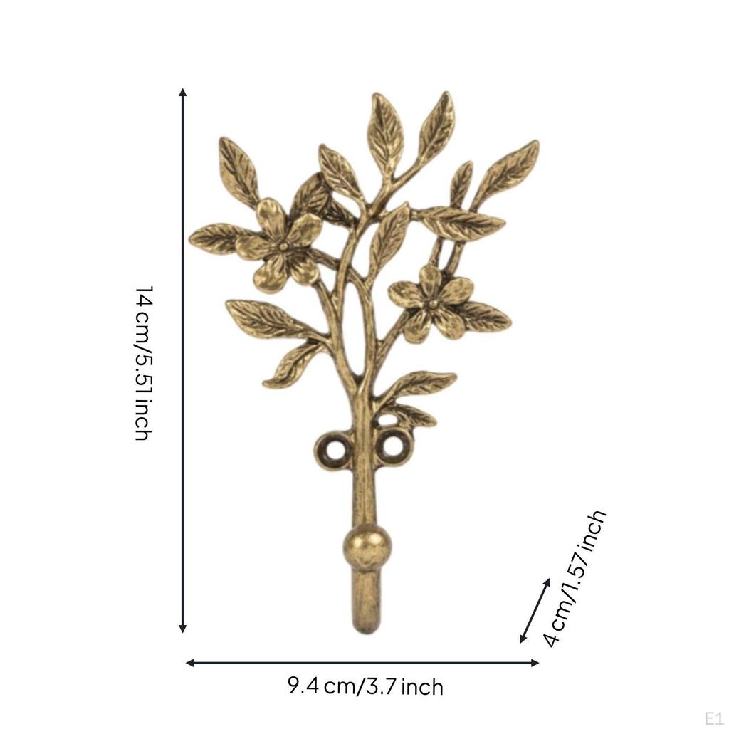 Botanischer Wandhaken Dekorative Gusseisen-Hängevorrichtung für Dekorateur, Hausbesitzer,