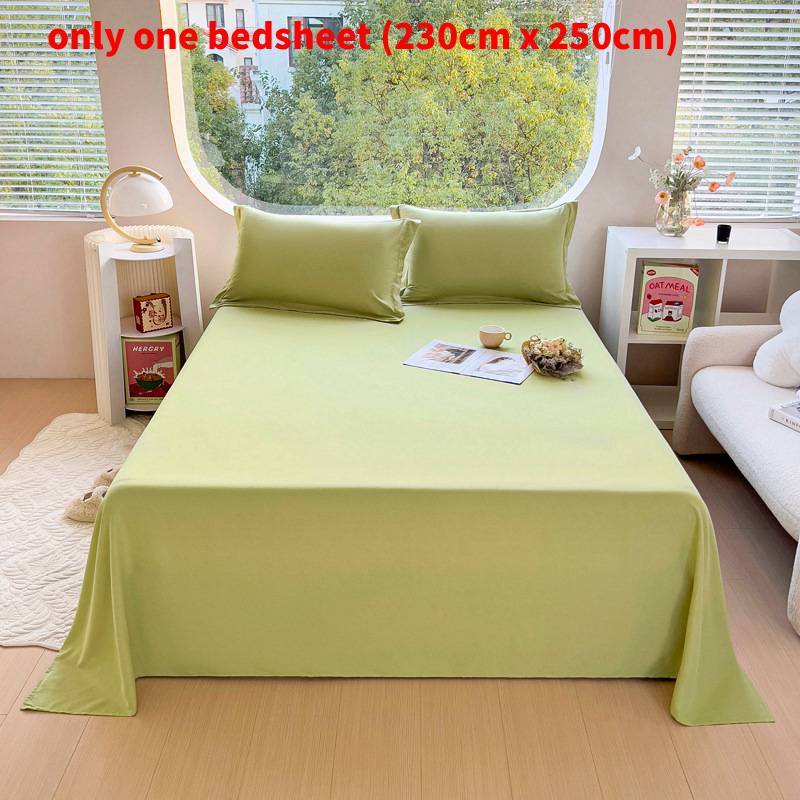 Modern Minimalist Cotton Bed Sheet With Soft Washable Fabric For Single Dorm Bed