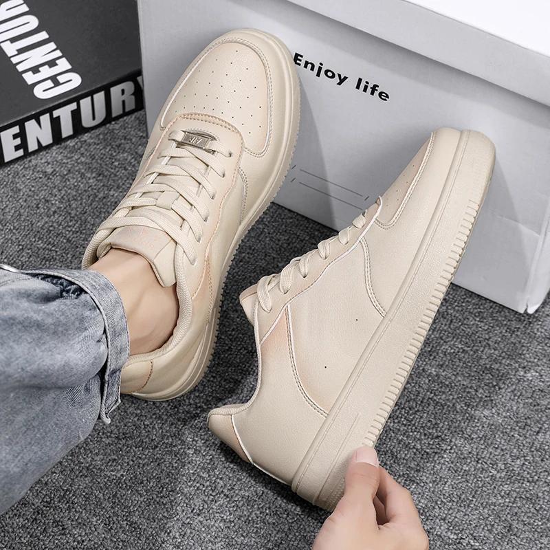 New Couple Little White Shoes Versatile Men's and Women's Leisure Sports Board Shoes Size35-44 Colored Leather Sports Shoes