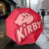 Kirby Adventure 8 Ribs 3Fold Black Glue Uv Protection Umbrella Sun Protection Rainproof Compact Folding Umbrella For Travel Daily Use C923863