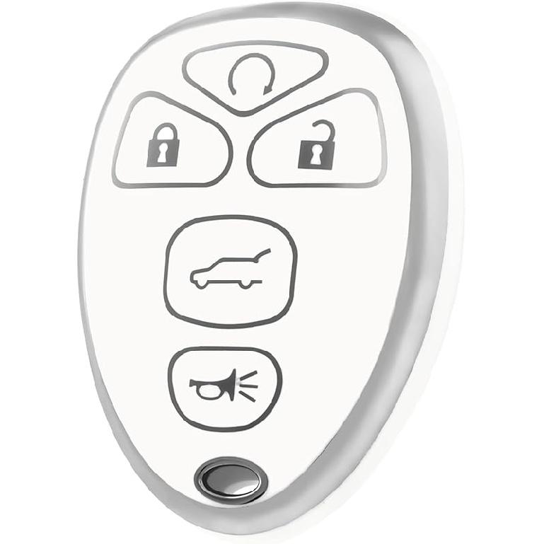 For Chevrolet Key Fob Cover, Soft TPU Protection Car Key Case Compatible with Chevy Suburban Tahoe Traverse Buick Enclave Cadillac Escalade GMC