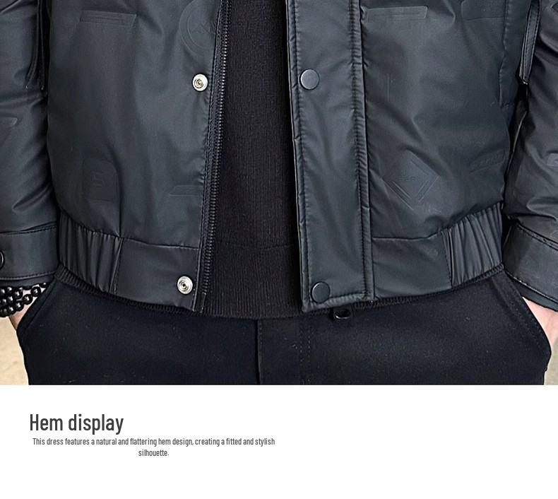 Men's 2025 Winter Trend Casual Stand-Up Collar Duck Down Jacket - Youthful Versatile Warm Outerwear