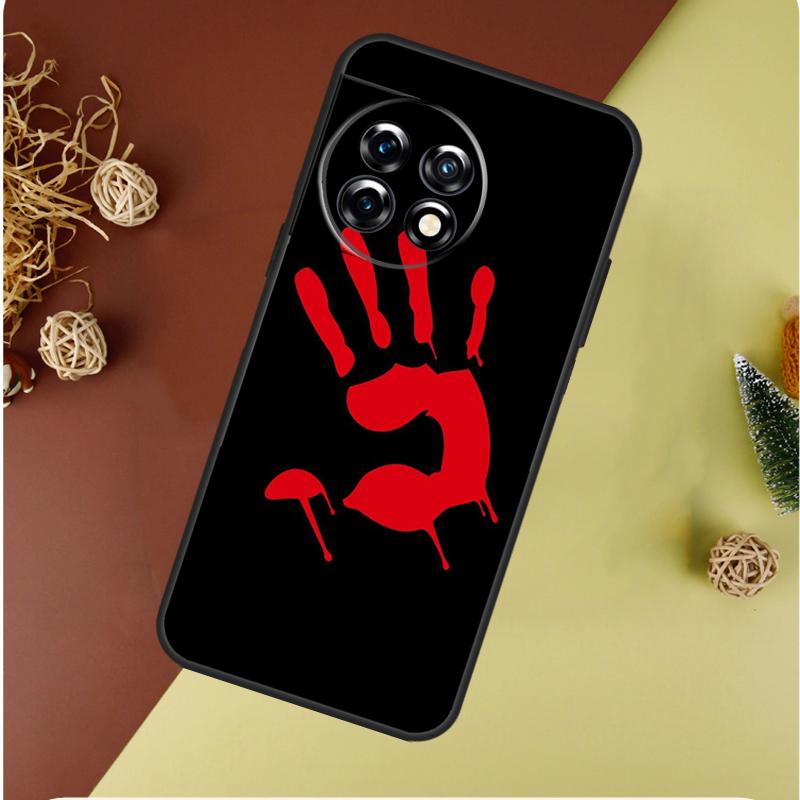 Bloody Hand For OnePlus 13 13R 12 12R 11 9 10 Pro 8T 9RT 10T 10R Nord 4 CE 2 3 Lite N20 N30 Phone Case