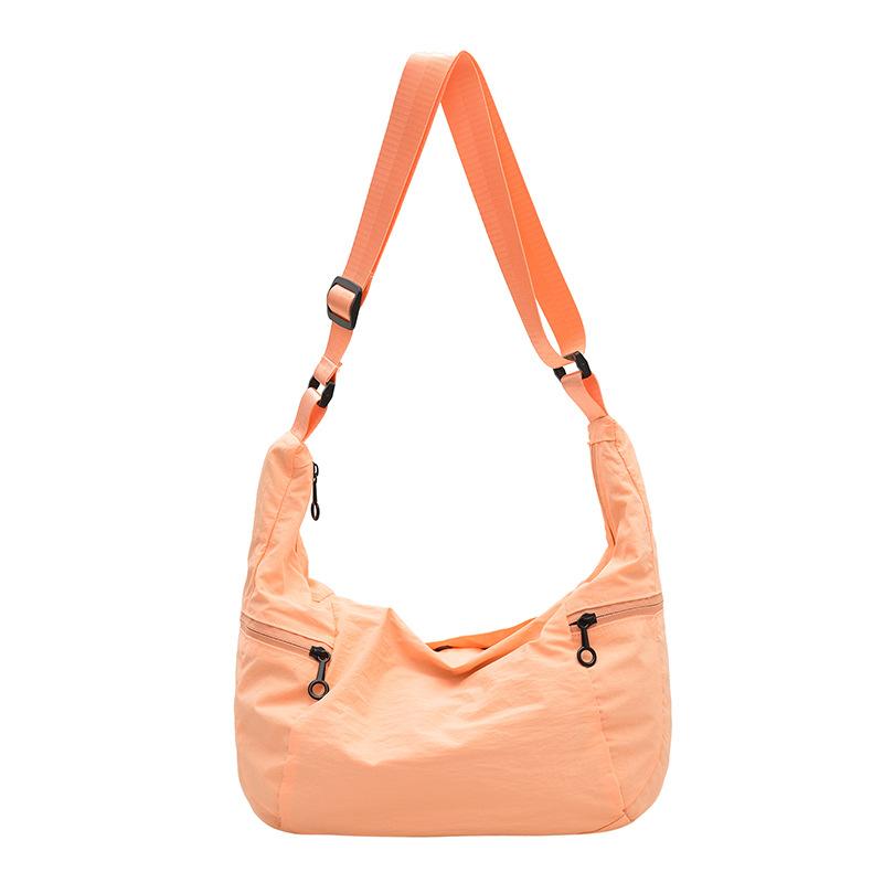 Casual Macron Shoulder Bag Waterproof Nylon Crossbody Niche Retro Commuter Dumpling Bag