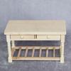1/12 Dollhouse Mini 2-drawer Dinning Table Furniture Model Kitchen Scene Decor