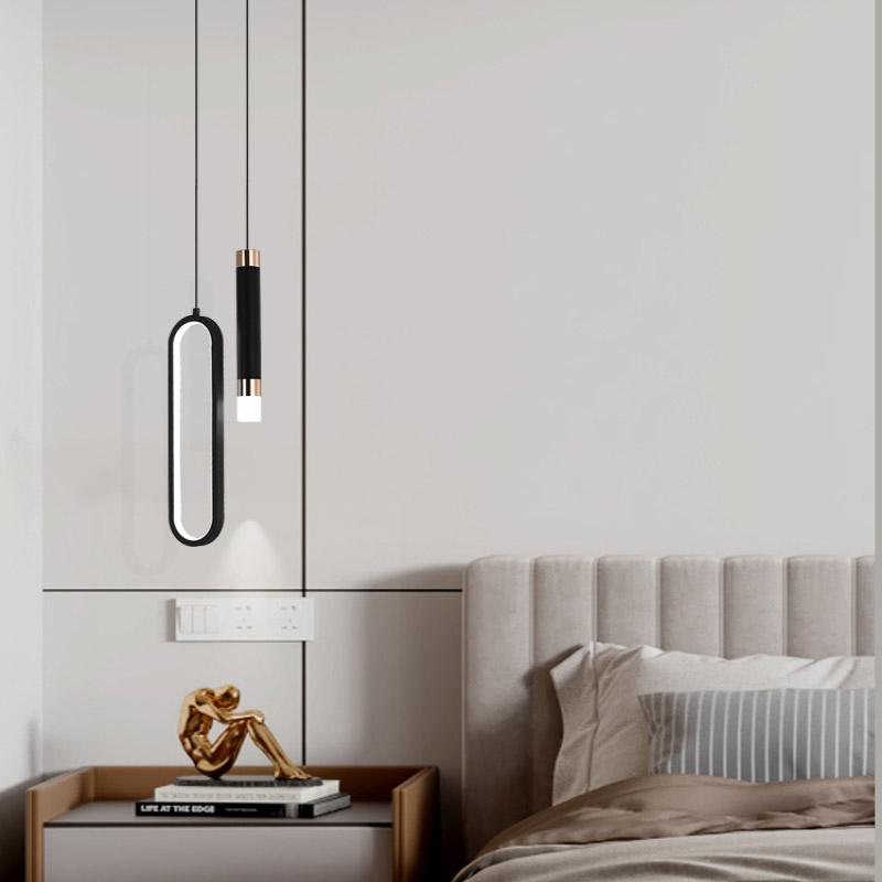 Neu Moderne Glanz Minimalist LED Anhänger Lichter Kronleuchter Für Schlafzimmer Wohnzimmer Decor Hängende Lampe suspension innen beleuchtung