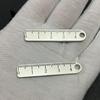 3Pcs 4cm Mini Stainless Steel Ruler Key Chain Creative Key Ring Pendant Portable Ultra Short Ruler Come with Hanging Hole