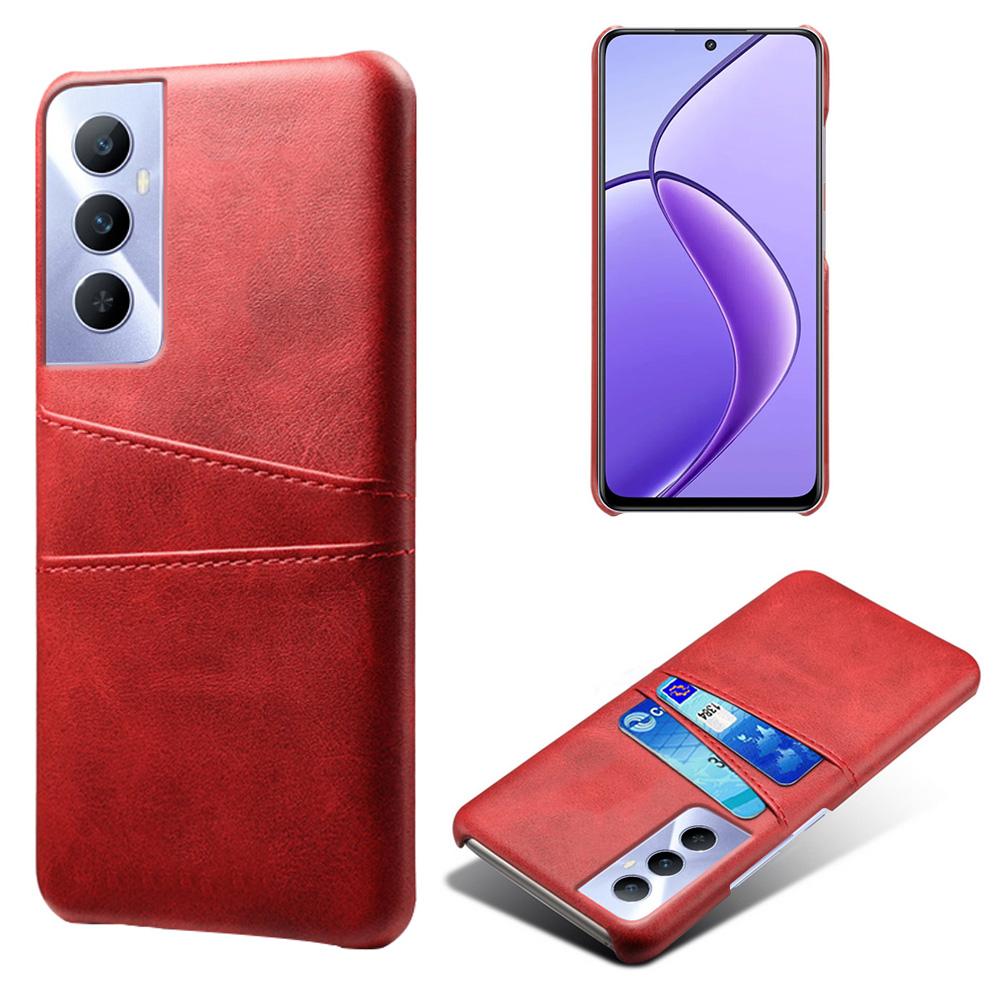 For Realme C65 4G Case Dual Card Slots PU Leather+PC Hard Phone Cover