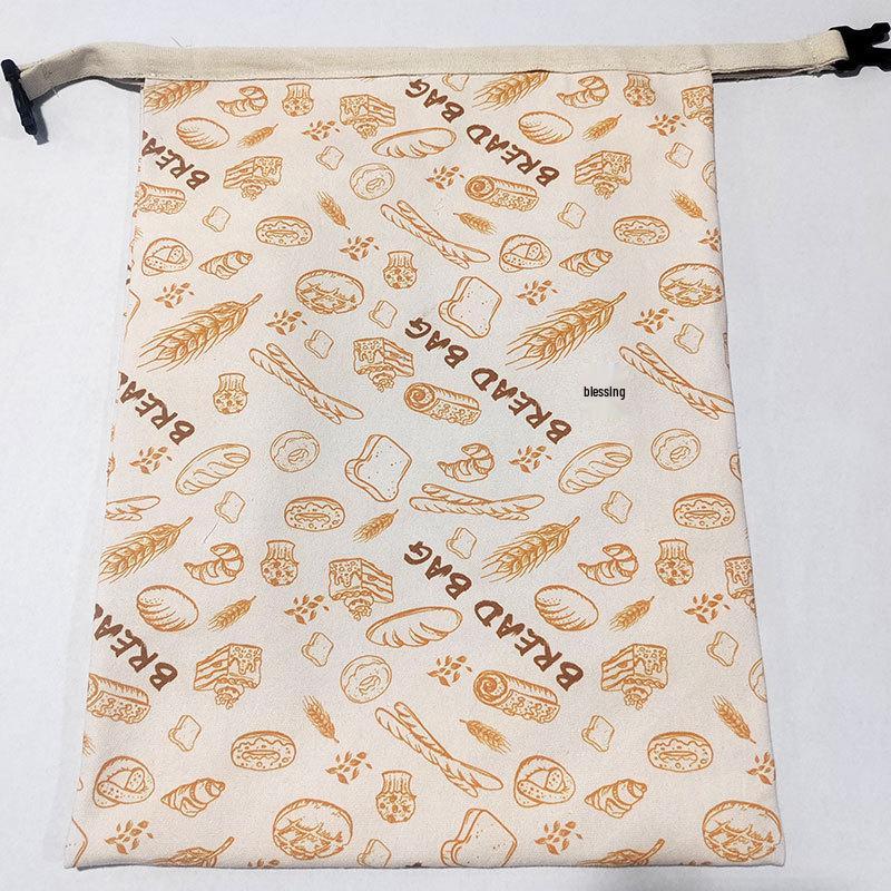 Beeswax Cotton Linen Reusable Bread Storage Bag - Food Grade Keep Fresh Solution