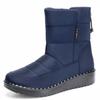 Jinshiyuanshu Women's Shoes Cotton Shoes Winter Boots Fleece Thickened Warm Snow Boots Processing Customized Cotton Boots