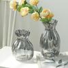 Internet Celebrity Style Transparent Glass Vase for Hydroponic Flower Arrangements - Gypsophila Display for Living Room or Dining Table
