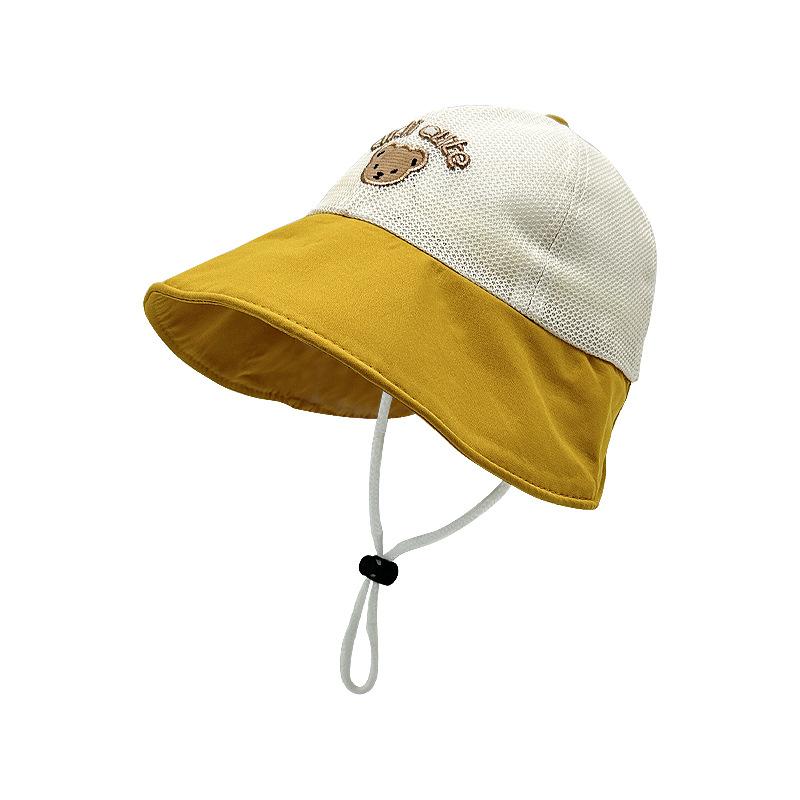 Children's Hats Summer Large Brim Fisherman's Hats  Baby Casual and Versatile Sun Hats  Boys and Girls Breathable Mesh Hats  Baseball Caps