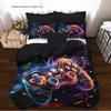 Space Gamepad 3D Digital Printing Three-Piece Set To Map Custom Student Bedding Quilt Cover