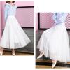 Half-length Skirt Women's Net Gauze Skirt Large Skirt Mid-length Gauze Skirt Net Yarn Breathable Large Skirt