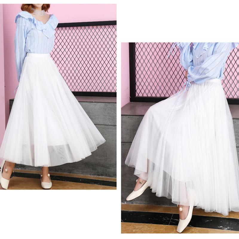 Half-length Skirt Women's Net Gauze Skirt Large Skirt Mid-length Gauze Skirt Net Yarn Breathable Large Skirt