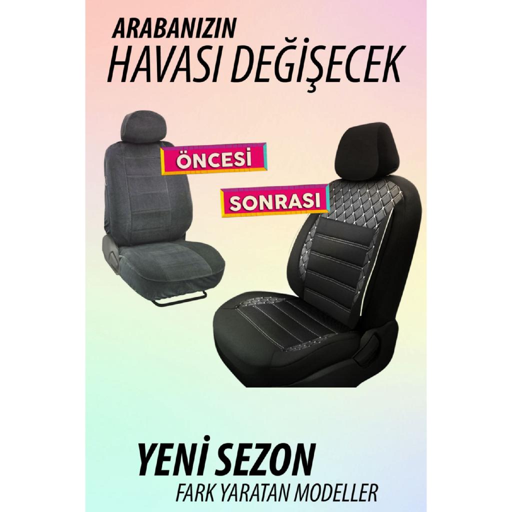 Sapphire White Colt Feather Car Seat Cover - Universal