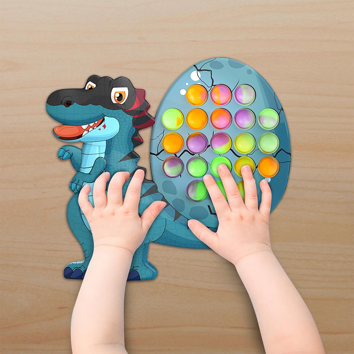 

Dinosaur Toys,Push Bubble Sensory Toys-Stress Relief Silicone Pressure Relieving Toys синий