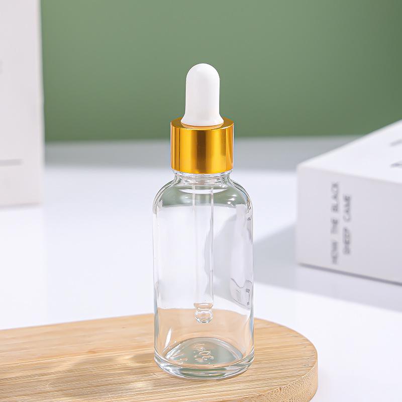 Clear Glass Dropper Bottle for Essential Oils and Skincare Serums