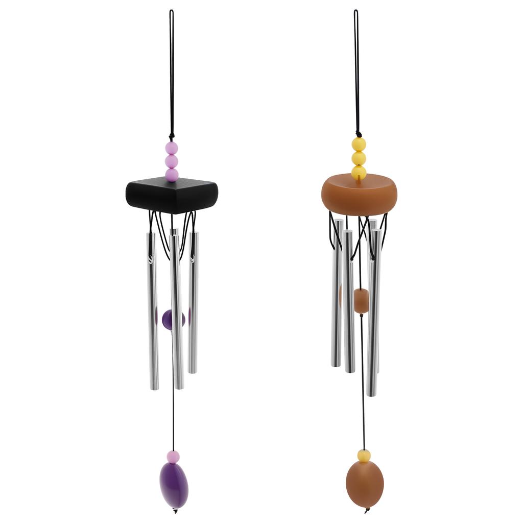 Decorative Bird Wind Chime Attractive Outdoor Wind Chime with 6 Bells and 4 Aluminum Tubes for Patio Tree Garden Wind Chimes